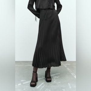 Zara pleated midi skirt (xs)